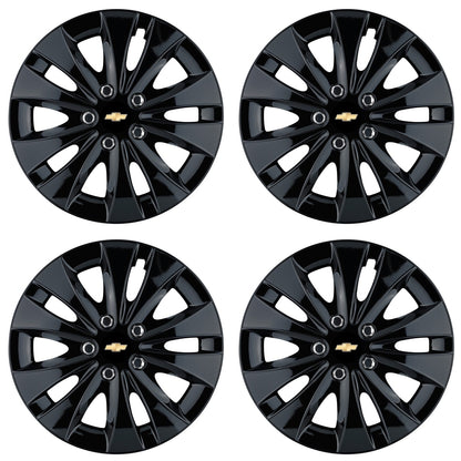 Set 4 capace roti 15 inchi (R15) compatibile CHEVROLET, Model Storm Negru