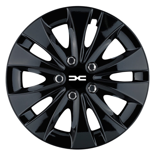 Set 4 capace roti 14 inchi (R14) compatibile DACIA, Model Storm Negru