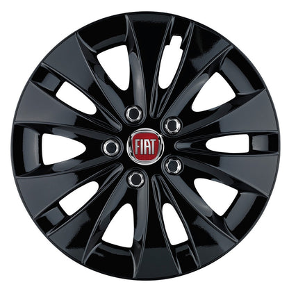 Set 4 capace roti 16 inchi (R16) compatibile FIAT, Model Storm Negru