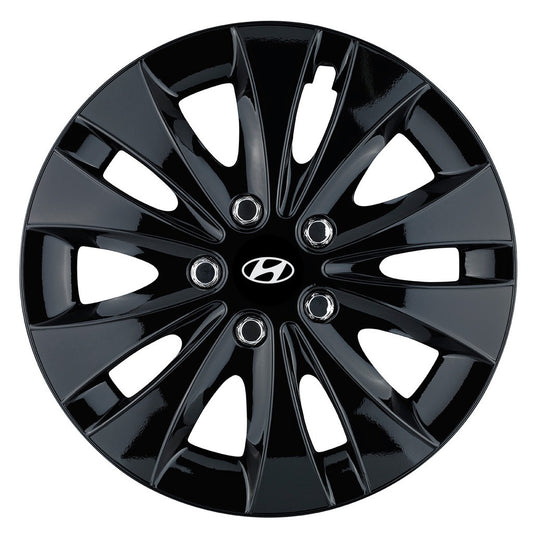Set 4 capace roti 16 inchi (R16) compatibile HYUNDAI, Model Storm Negru