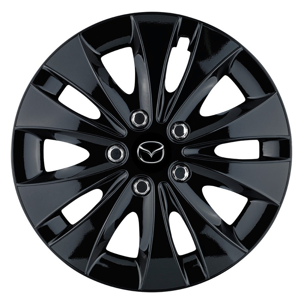 Set 4 capace roti 15 inchi (R15) compatibile MAZDA, Model Storm Negru