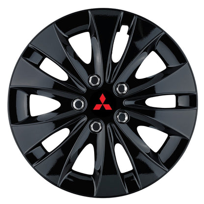 Set 4 capace roti 14 inchi (R14) compatibile MITSUBISHI, Model Storm Negru