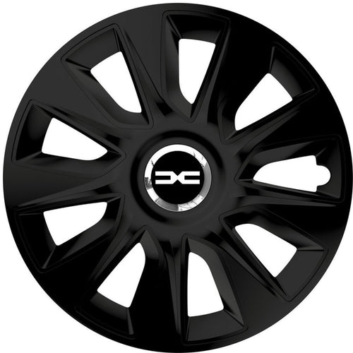 Set 4 Capace Roti 14 inchi (R14) Stratos Negru, Compatibile Cu Dacia Nou