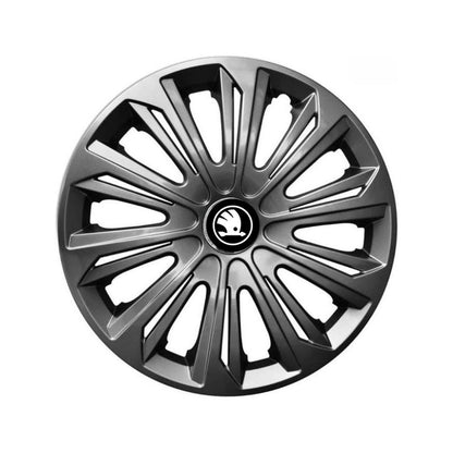 Set 4 capace roti strong grafit R14 Compatibil Cu Skoda Nou