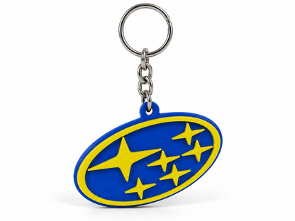 Breloc auto Subaru cu lanț și inel