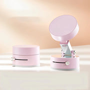 Suport Magnetic Auto pentru Telefon, Flippy, cu Ventuza, Pliabil și Retractabil, Fixare prin Vid și Magnet, Rotativ 360°, Roz