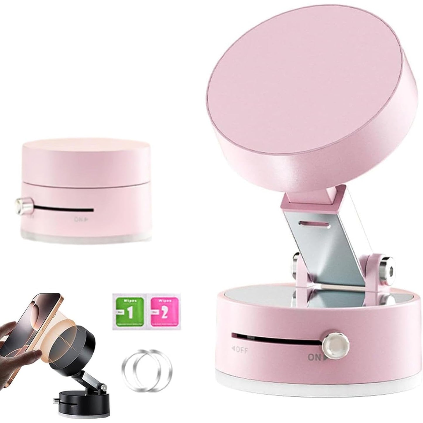 Suport Magnetic ROZ cu Ventuza si Brat Reglabil Pentru MINI