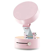 Suport Magnetic Auto pentru Telefon, Flippy, cu Ventuza, Pliabil și Retractabil, Fixare prin Vid și Magnet, Rotativ 360°, Roz