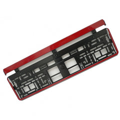 License Plate Holder with Red Frame