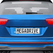 SUPORT NUMAR INMATRICULARE MEGA DRIVE FARA RAME SET 4 BUC (FATA + SPATE) NEGRU-Digital Muresan SRL