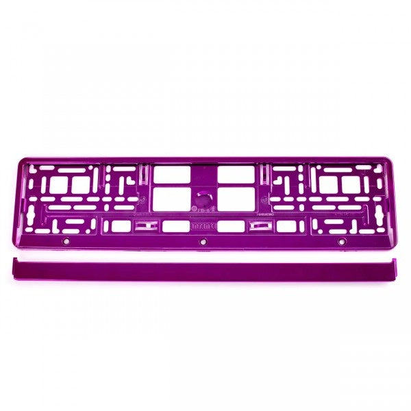 Pink Metallic License Plate Holder, 53 x 13 cm