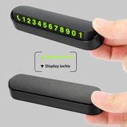 Suport numar telefon Flippy, afisaj parcare numar telefon/parcare temporara, Negru