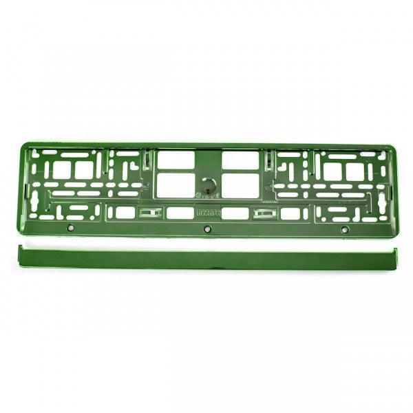 Green License Plate Holder, 53 x 13 cm