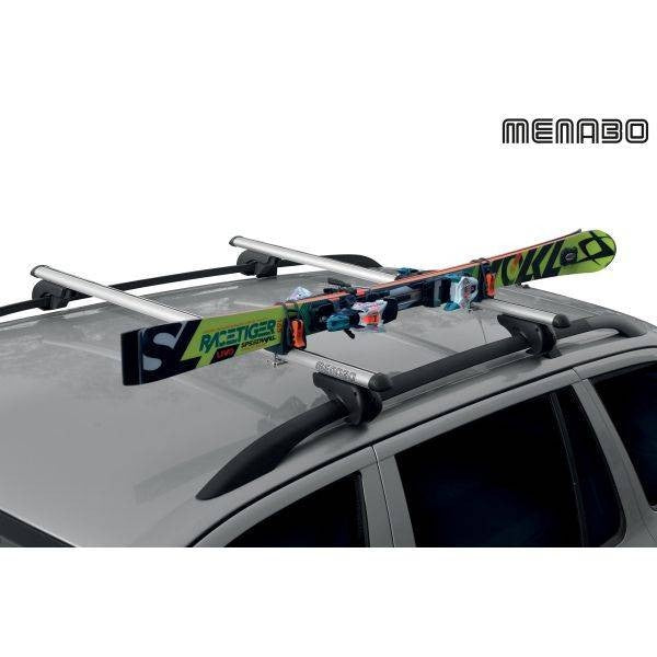Suport schi Menabo Ski Rack pe bare transversale, 1 pereche schiuri