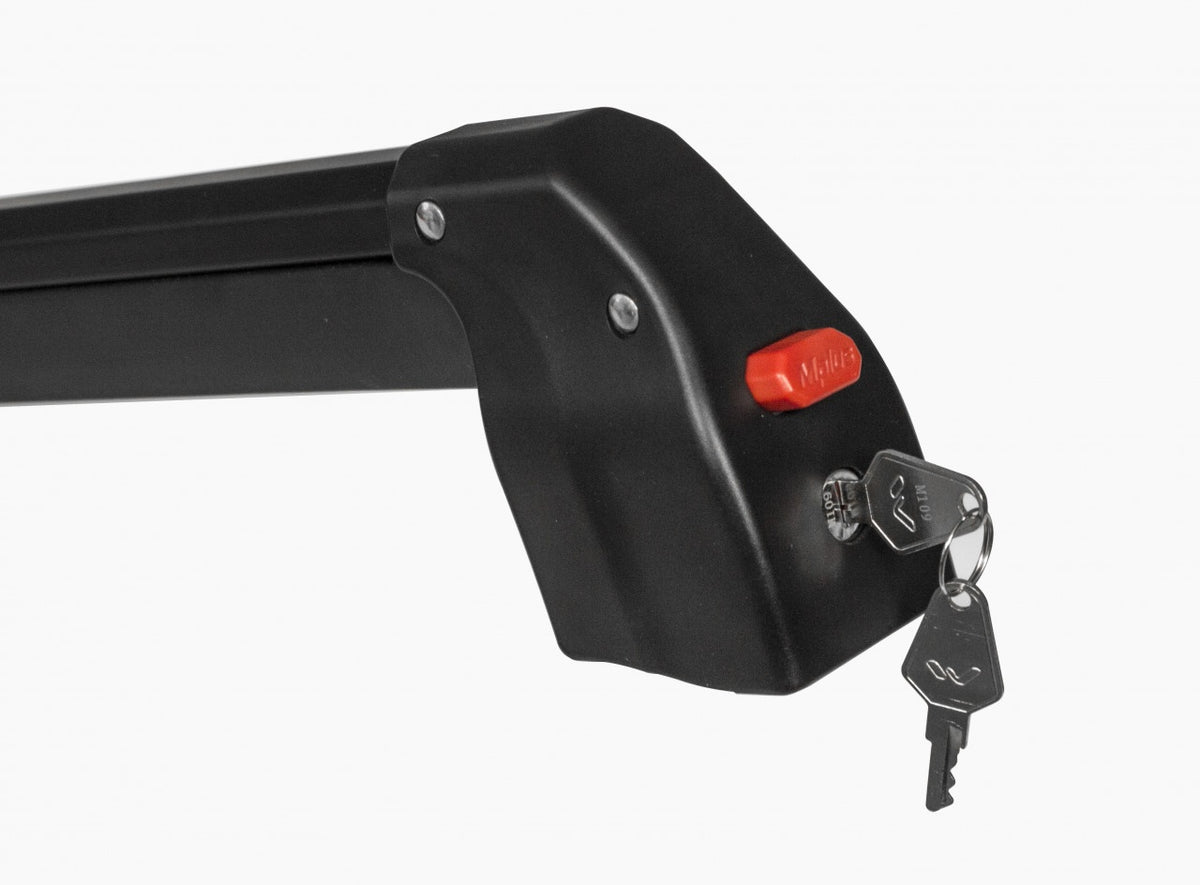 Menabo Silver Ice BLACK síléc- és snowboardtartó keresztlécen, 6 pár síléchez / 4 snowboardhoz