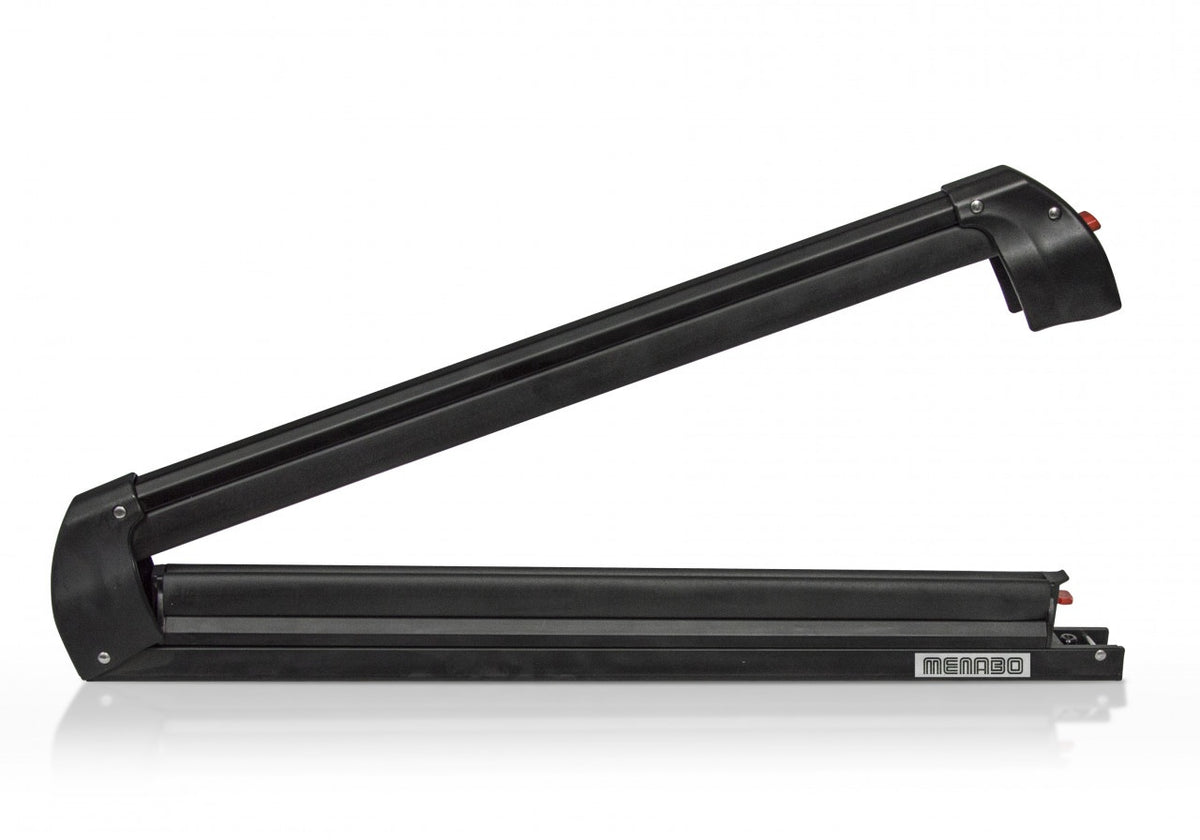 Menabo Silver Ice BLACK síléc- és snowboardtartó keresztlécen, 6 pár síléchez / 4 snowboardhoz