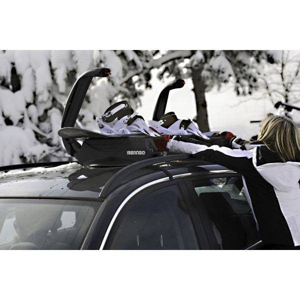 Suport ski si snowboard Menabo Aconcagua cu prindere magnetica, 3 perechi ski / 2 snowboard