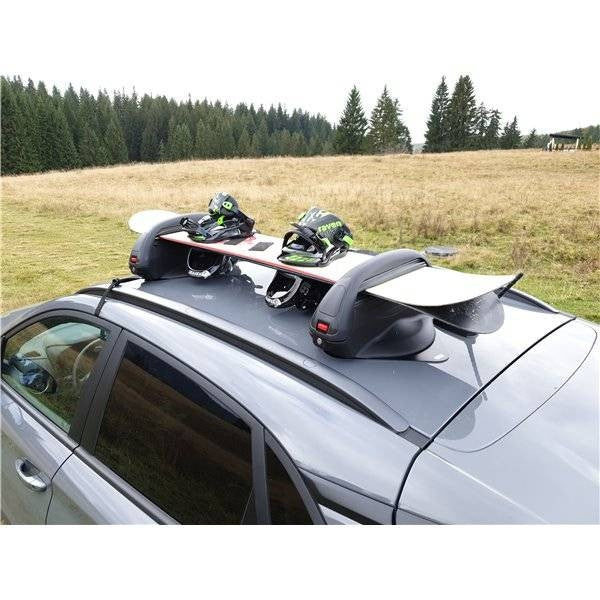 Suport ski si snowboard Menabo Aconcagua cu prindere magnetica, 3 perechi ski / 2 snowboard