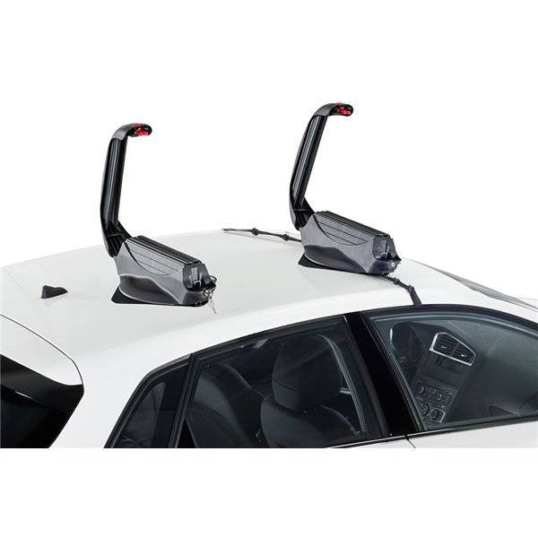 Suport ski si snowboard Menabo Aconcagua cu prindere magnetica, 3 perechi ski / 2 snowboard