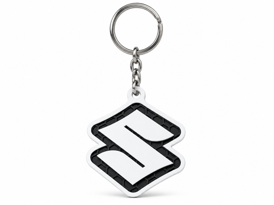 Breloc auto Suzuki logo cu lanț și inel