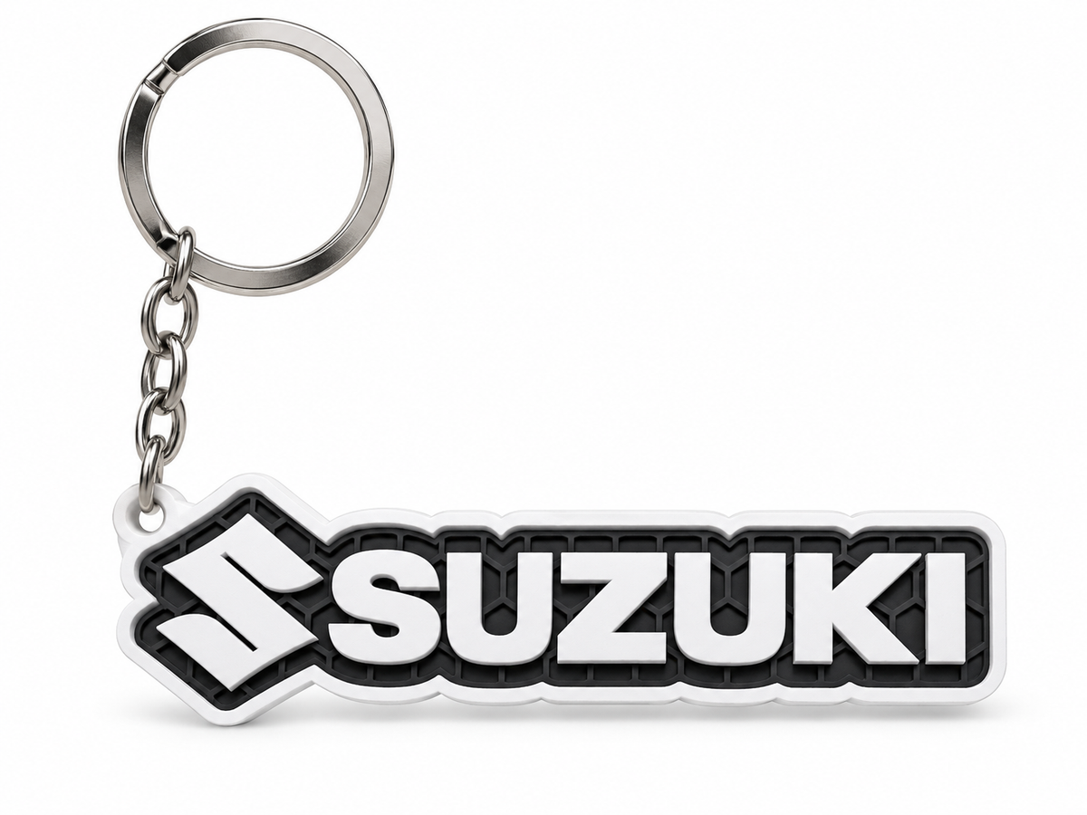Breloc auto Suzuki inscripție cu lanț și inel