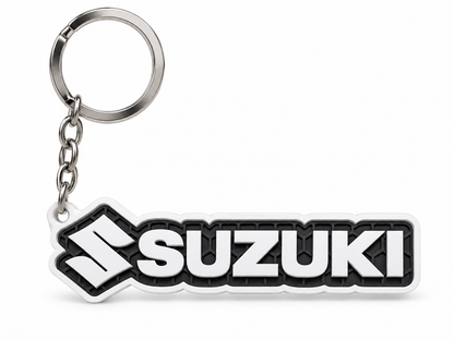 Breloc auto Suzuki inscripție cu lanț și inel
