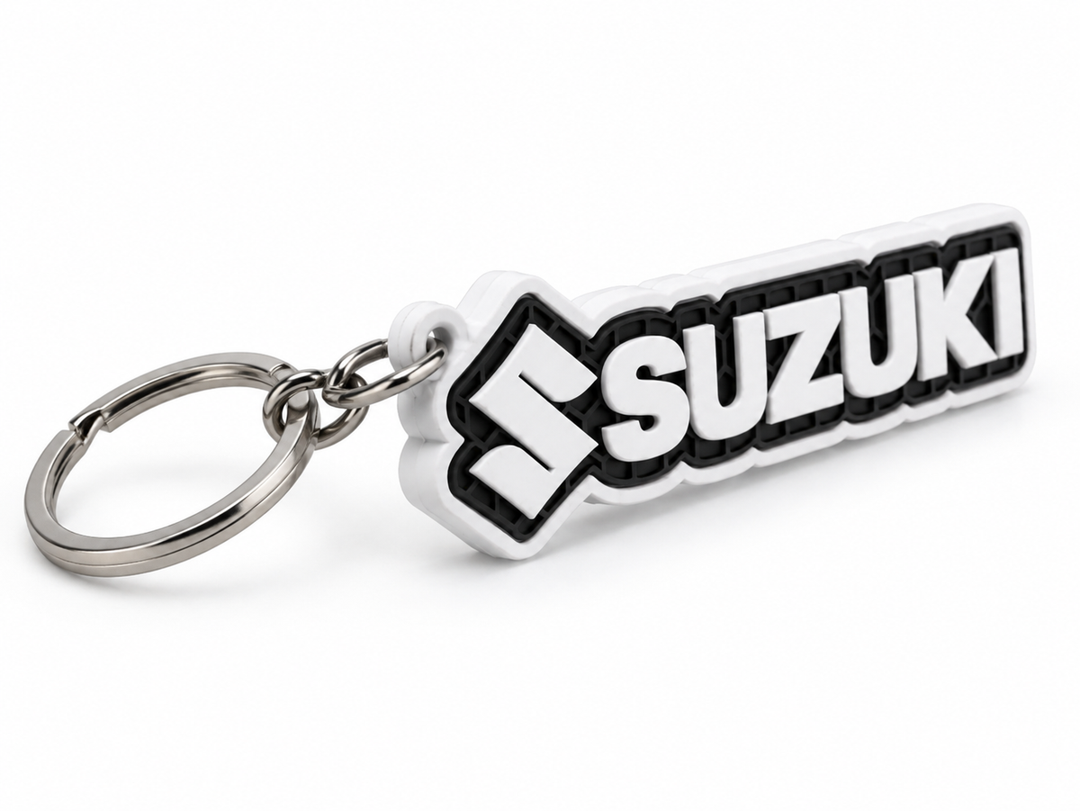 Breloc auto Suzuki inscripție cu lanț și inel