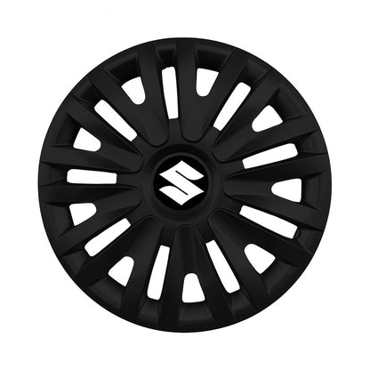 Set 4 capace roti potrivite jantelor de 15 inch compatibile SUZUKI, Model - 313 Black
