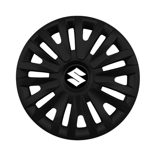 Set 4 capace roti 15 inchi (R15) compatibile SUZUKI, Model - 313 Black