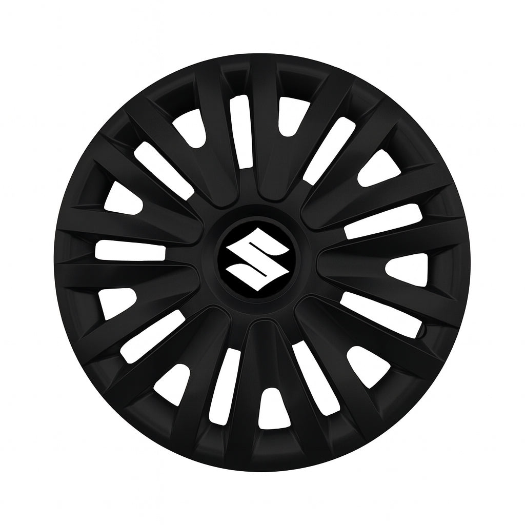 Set 4 capace roti potrivite jantelor de 16 inch compatibile SUZUKI, Model 412 Black