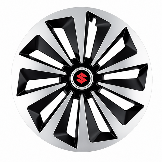 Set 4 capace roti Fox Gri-Negru R16 Compatibil Cu Suzuki