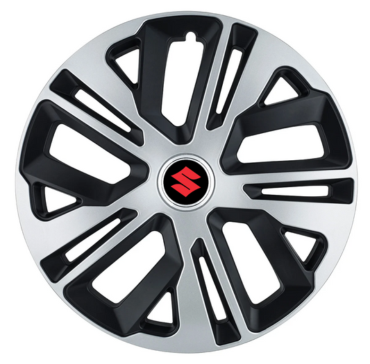 Set 4 Capace Roti, model 14 Inchi (R14) Raven Gri-Negru, Compatibile Cu Suzuki
