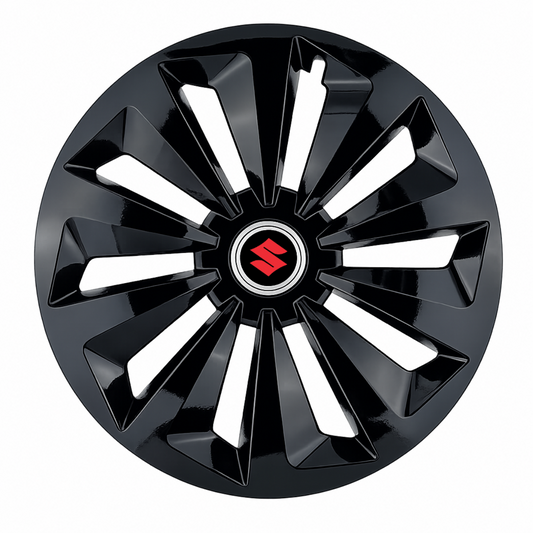 Set 4 capace roti Fox negru R15 Compatibil Cu Suzuki