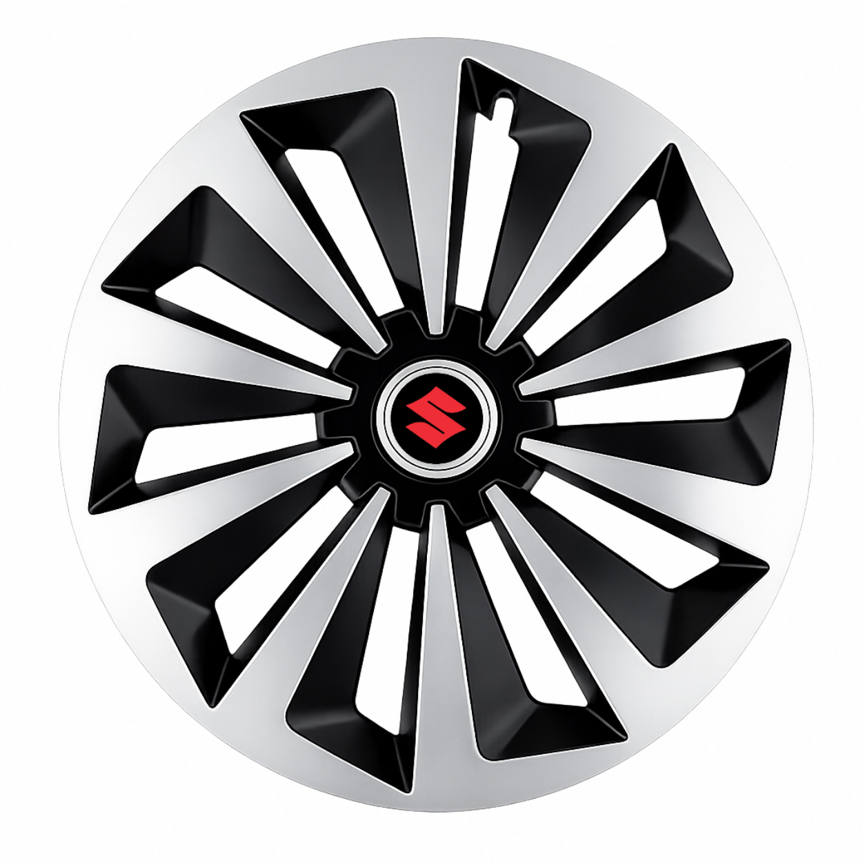 Set 4 capace roti Fox Gri-Negru R15 Compatibil Cu Suzuki