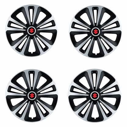 Set 4 Capace Roti Terra Gri-Negru R15 Compatibil Cu Suzuki