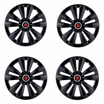 Set 4 Capace Roti Terra Negru R14, pentru Suzuki