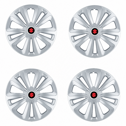 Set 4 Capace Roti Terra Gri R16, pentru Suzuki