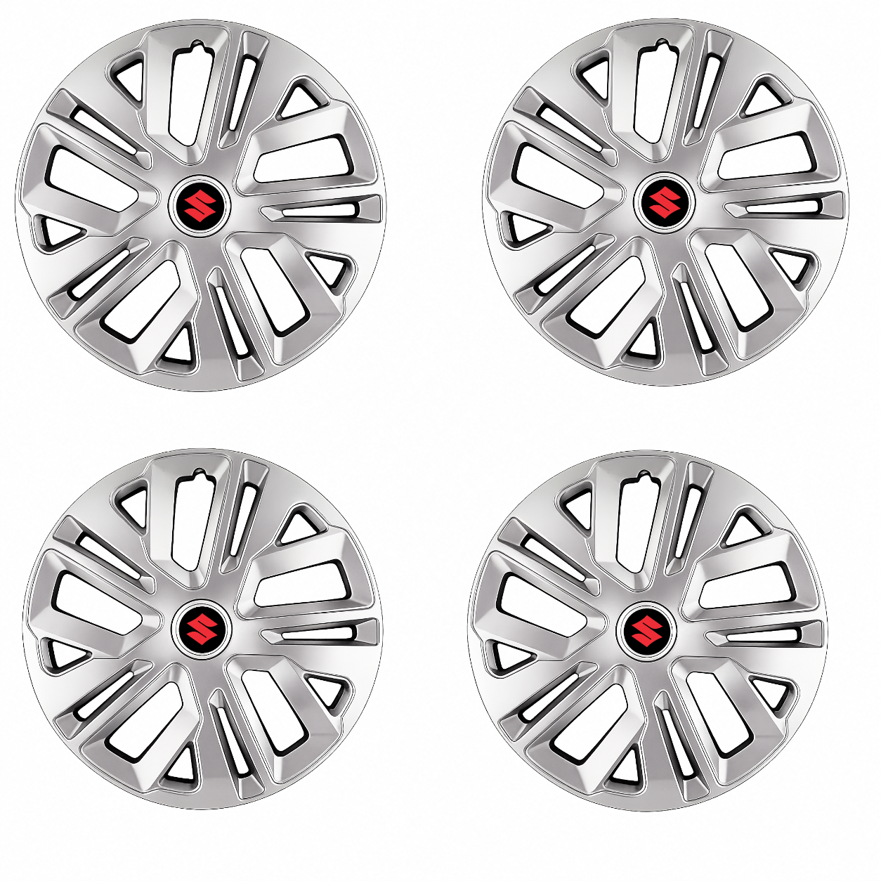 Set 4 Capace Roti 16 inchi (R16) Raven Gri, Compatibile Cu Suzuki