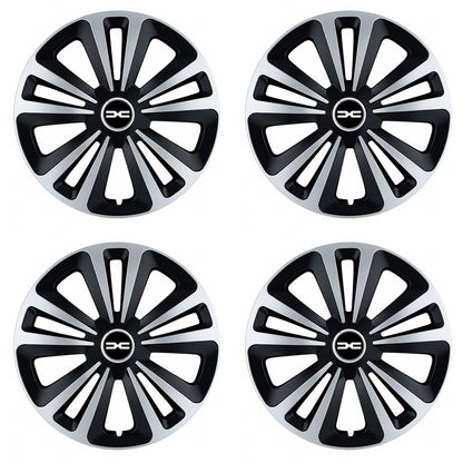 Set 4 Capace Roti Terra Gri-Negru R16, Compatibil Cu Dacia Nou