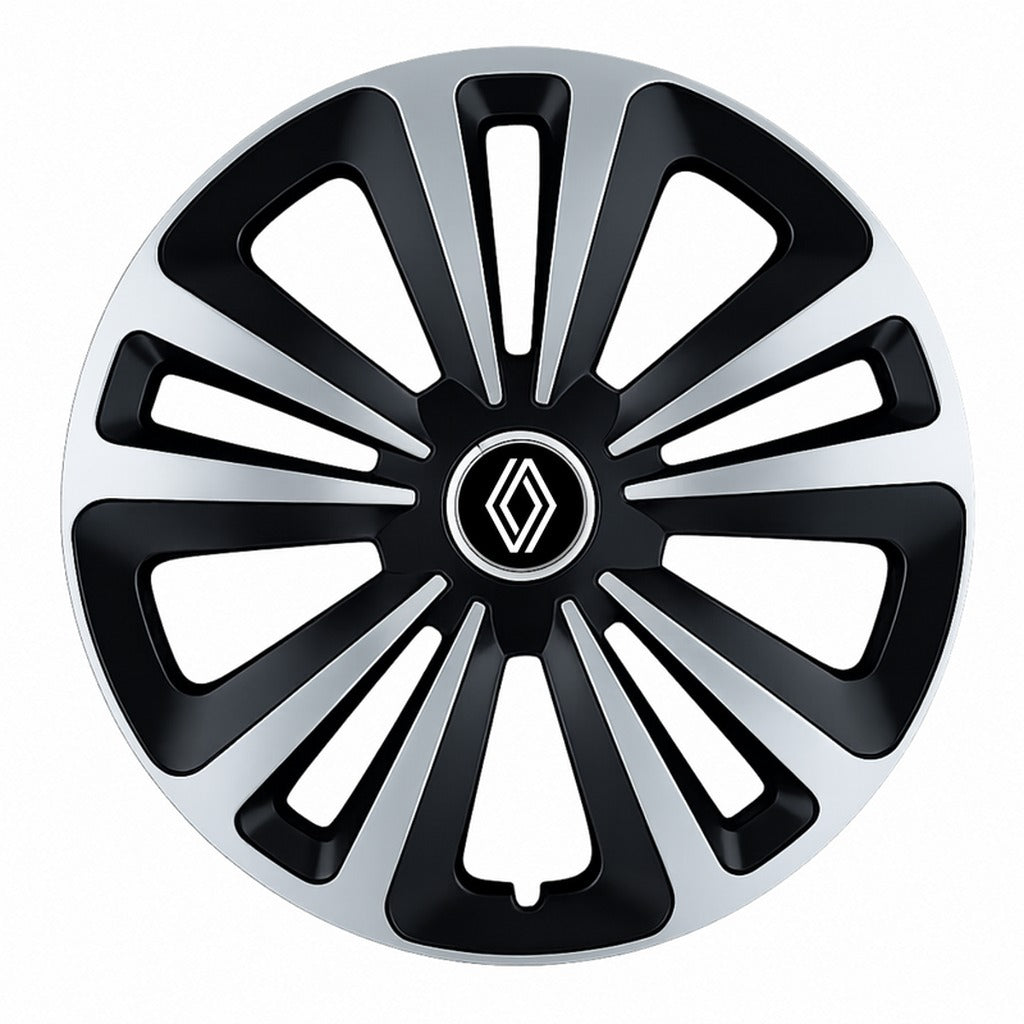 Set 4 Capace Roti Terra Gri-Negru R16, Compatibil Cu Renault Nou