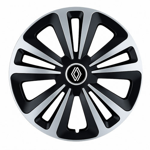 Set 4 Capace Roti Terra Gri-Negru R16, Compatibil Cu Renault Nou