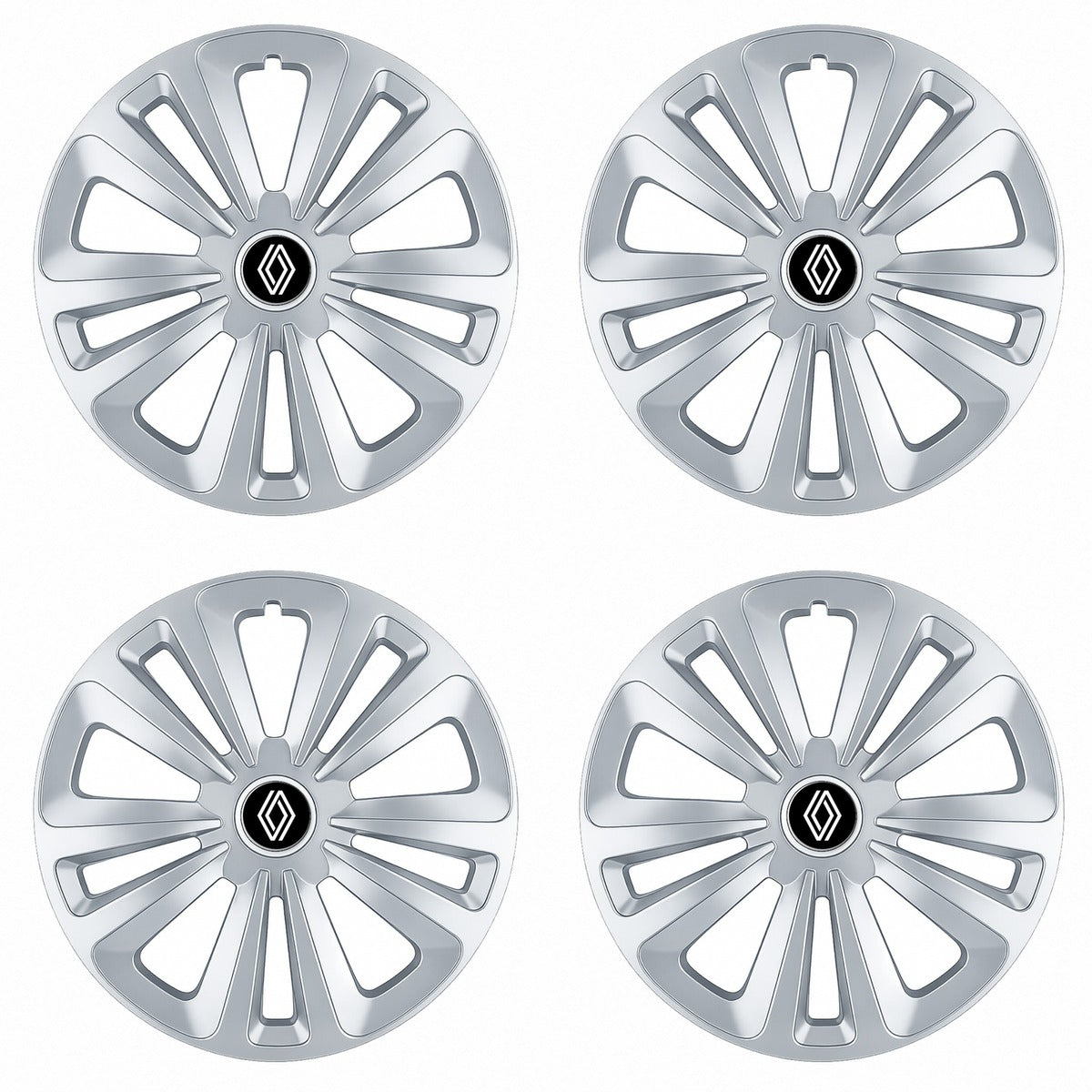 Set 4 Capace Roti Terra Gri R14, pentru Renault Nou