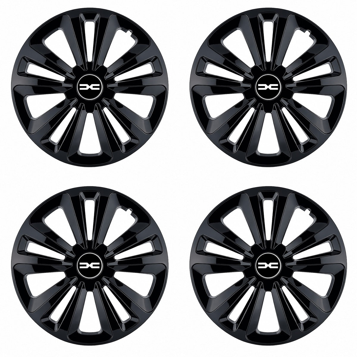 Set 4 Capace Roti Terra Negru R15, pentru Dacia Nou