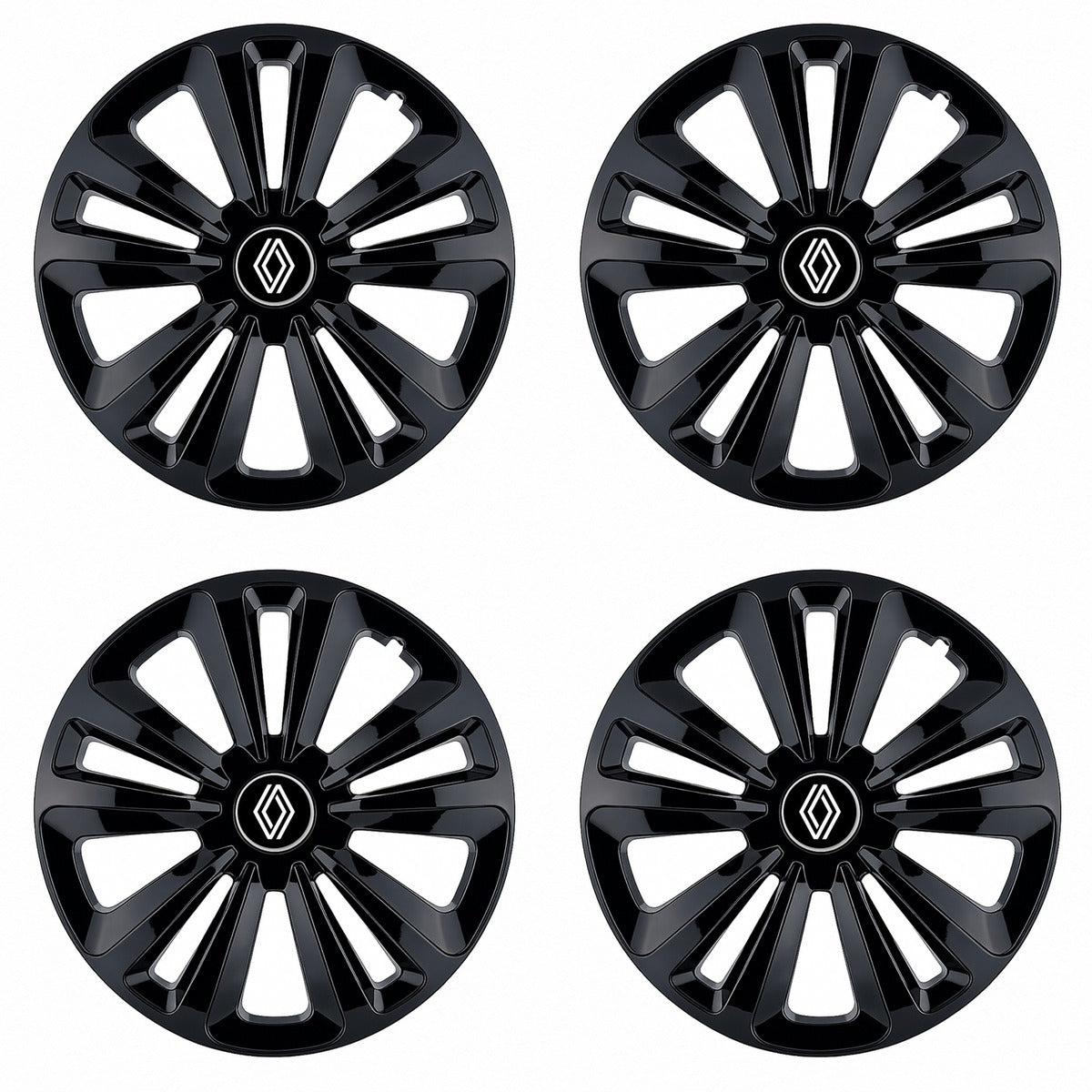 Set 4 Capace Roti Terra Negru R15, pentru Renault Nou