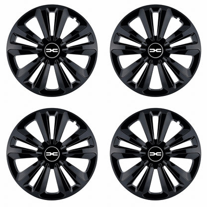 Set 4 Capace Roti Terra Negru R16, pentru Dacia Nou