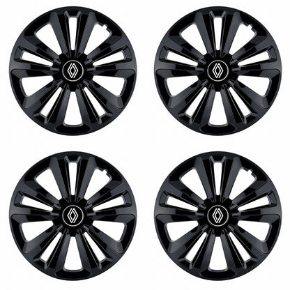 Set 4 Capace Roti Terra Negru R16, pentru Renault Nou