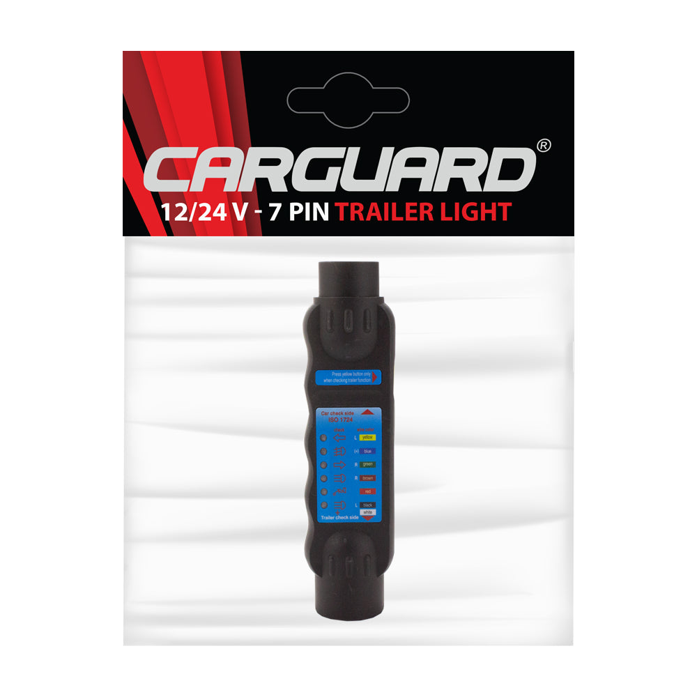 Tester lumini 7 Pin 12/24V Carguard pentru remorcă sau trailer