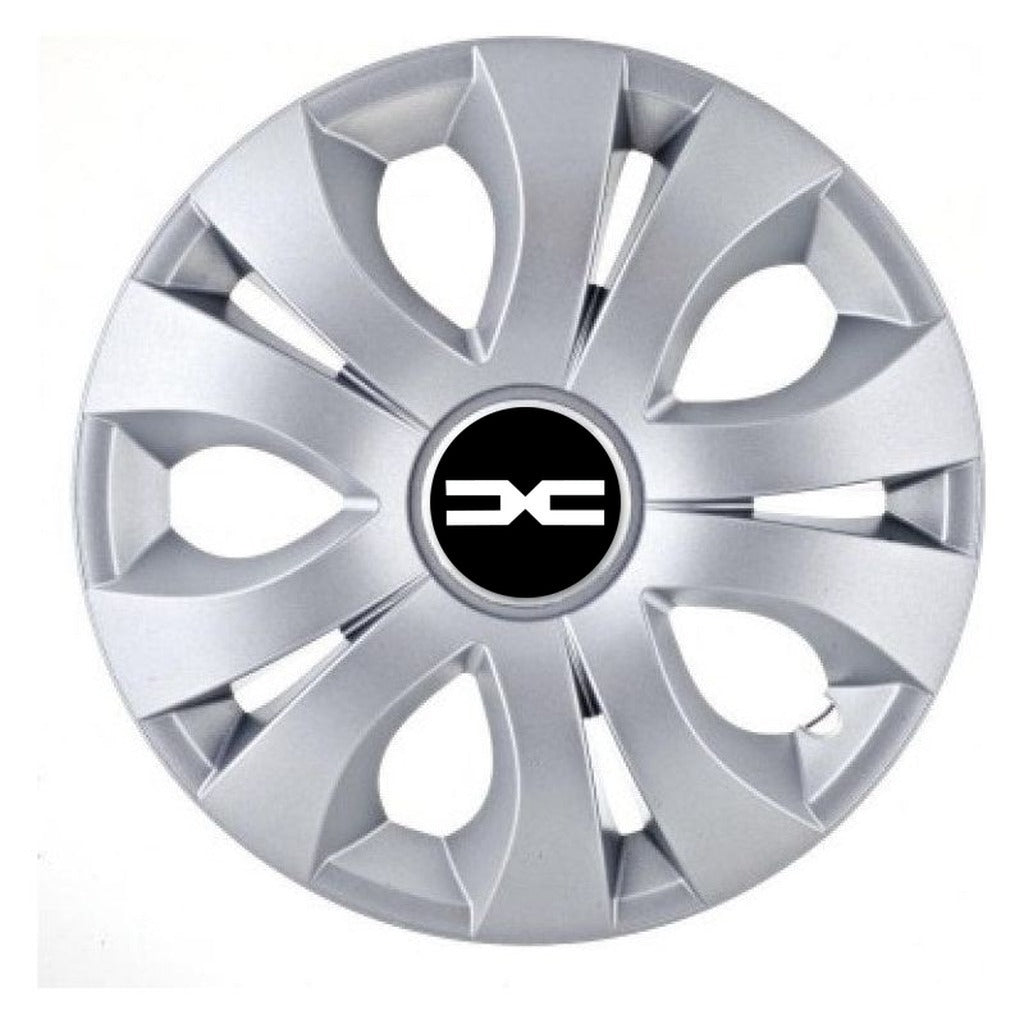 Set 4 Capace Roti, potrivite jantelor de R14, Compatibil Cu Dacia Nou, model top crom