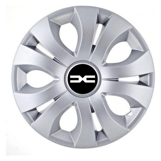 Set 4 Capace Roti, potrivite jantelor de R14, Compatibil Cu Dacia Nou, model top crom