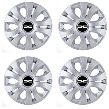 Set 4 Capace Roti, potrivite jantelor de R17, Compatibil Cu Dacia Nou, model top crom